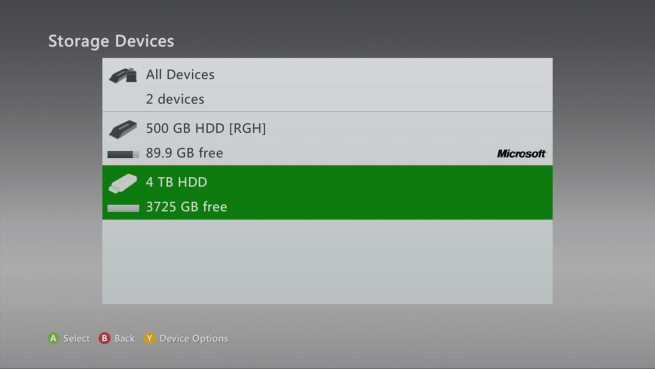 Xbox360] Un patch pour connecter des HDD de plus de 2 To