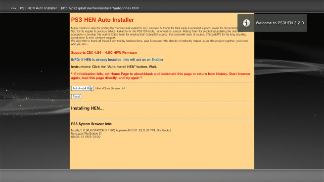 PS3 HEN 3.20 Atualizado com suporte para update 4.90! Tutorial